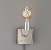 VALENCE Honsel - nástenná lampa - antický nikel+chróm 