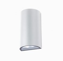 ZIP Redo - exteriérové LED svetlo - 105x90mm - biely kov