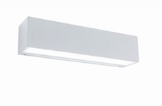 TRATTO Redo - nástenná LED lampa - 250mm - biely kov - IP65