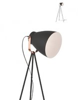 ARNE Redo - stojanová lampa - čierny kov/meď - 1460mm