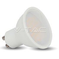 1687 LED žiarovka Spotlight, 5W, GU10, SMD, White Plastic, 6000K Cool White, 110 °