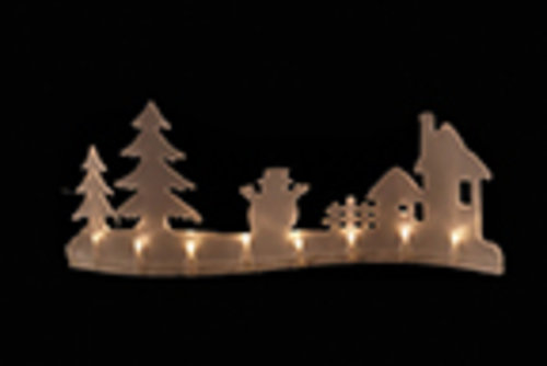 Vianočné osvetlenie z/8/ svetelna dekoracia - snehuliak led, tepla biela - 31493