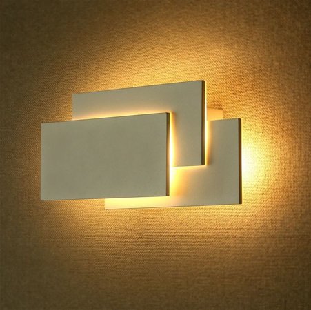 Gamer redo - nástenná led lampa- biely kov/akryl - 260x125mm - 8202-a1_658