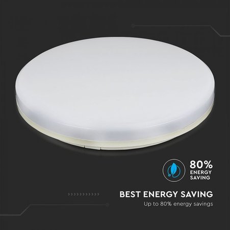 25w led dome light round natural white 4000k 2000lm ip44 - 1393