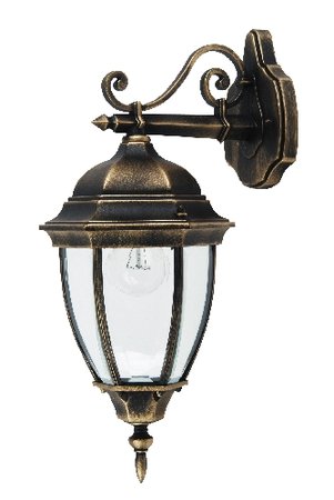 Toronto - nástenná lampa do exteriéru - antická zlatá