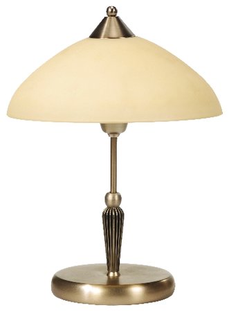 Regina - stolná lampička rustikálna - bronzovo-krémová