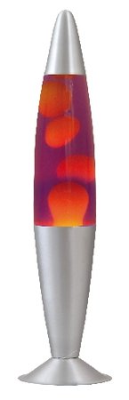 Lollipop 2 - lampa lávová - oranžovo-fialová - 420mm