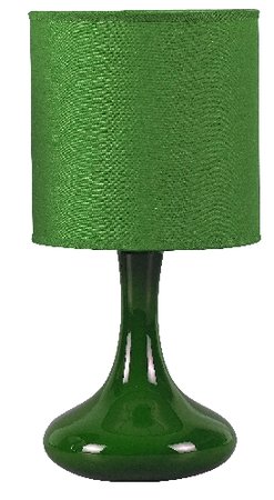 Bombai - stolová lampa zelená - keramika+textil