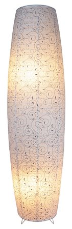 Harmony - papierová lampa - biela so šedým vzorom - 1260mm 