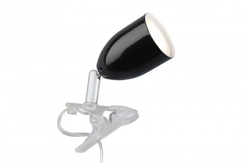 LEO - štipcová lampa bodová - čierna - s LED zdrojom