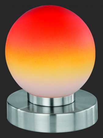 PRINZ -TRIO-stolná lampa dotyková-stmievateľná-oranžové sklo