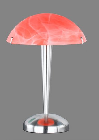 PILZ - stolová lampa dotyková stmievateľná - červené murano