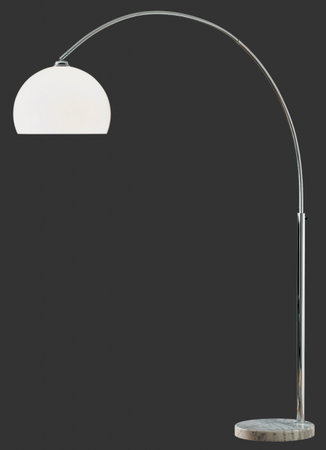 SOLA TRIO - stojanová lampa- chróm+biely akryl - 1800-2150mm