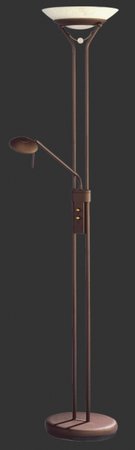 4344 - TRIO - stojanová lampa rustik - hrdzavá - stmievateľná