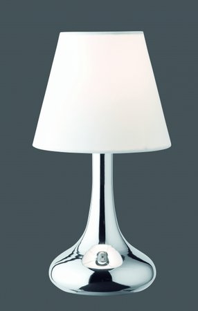 WIM Trio - dotyková lampa na stôl - biely textil