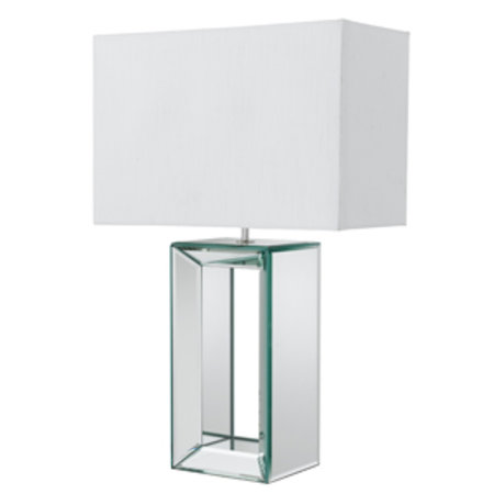 MIRROR - stolné svietidlo so zrkadlovým sklom - biele