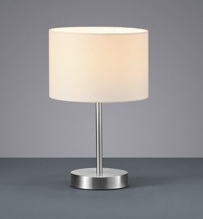 501100101 Trio - stolná lampa - biely textil - 320mm