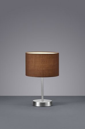 501100114 Trio - stolná lampa - hnedý textil - 320mm