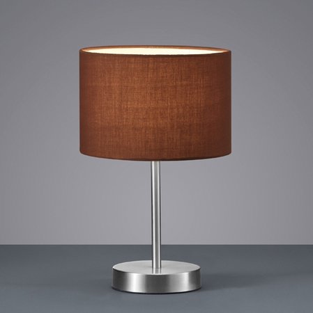 501100114 Trio - stolná lampa - hnedý textil - 320mm