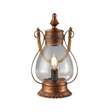 LINDA Trio - stolná "vintage" lampa - antická meď - 325mm