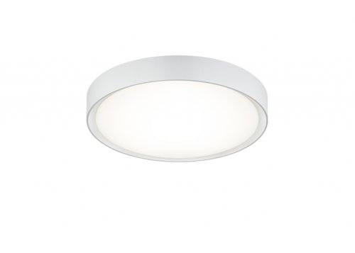 CLARIMO Trio - LED stropnica kúpeľňová - biely kov ø 330mm