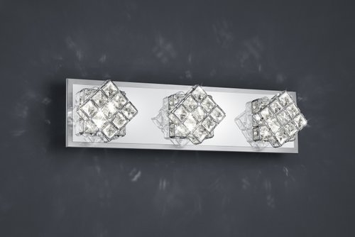 GRANDEUR Trio - nástenné LED svietidlo s krištáľmi - 500mm