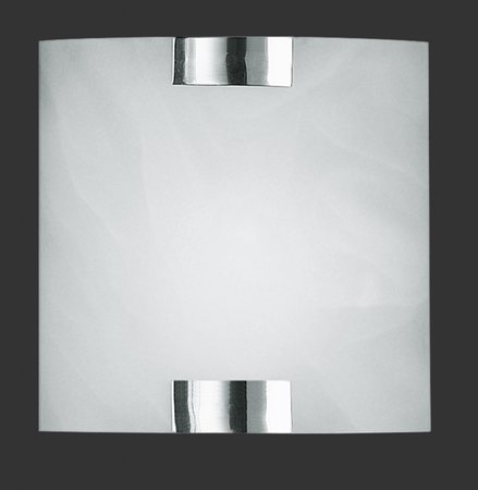 2523011-01 Trio - nástenná lampa - chróm+biele sklo - 200mm