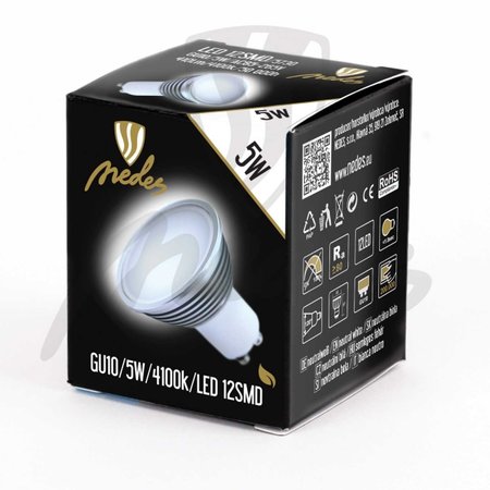 LED žiarovka SMD Epistar - GU10/5W/410lm - neutrálna biela