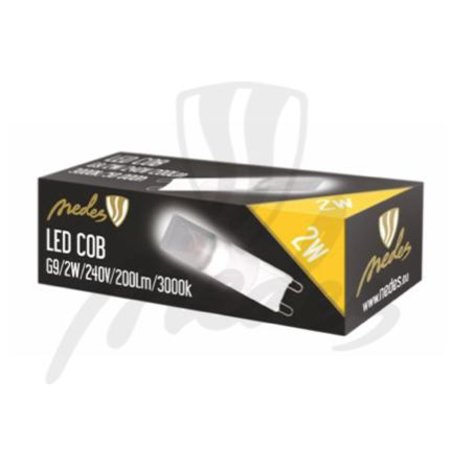 LED žiarovka COB-Cree - G9/2W/200lm - teplá biela