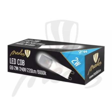 LED žiarovka COB-Cree - G9/2W/220lm - studená biela