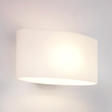 TOKYO Astro - nástenná lampa - chróm+biele sklo - 250mm