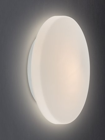 RONDO Redo - svietidlo stropné/nástenné - biele sklo - 190mm