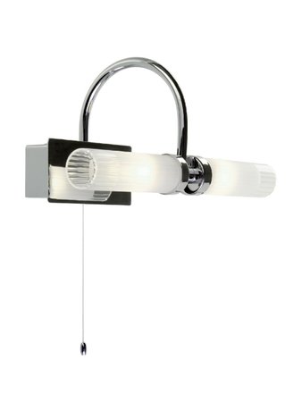 POLO Redo - nástenná lampa do kúpeľne - 275mm - chróm+sklo