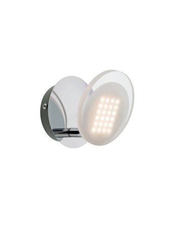 DISK Redo - nástenné LED osvetlenie - chróm+akryl