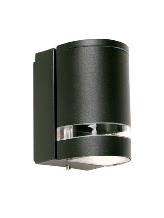 FOCUS Redo - nástenná lampa exteriérová - čierny kov - 150mm