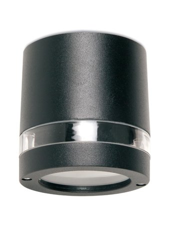 FOCUS Redo - nástenná lampa exteriérová - čierny kov - 102mm