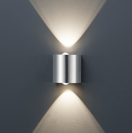 WALES Trio - nástenné LED svietidlo - 90x90x60mm - kov-nikel