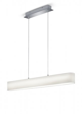 LUGANO Trio - závesná LED lampa -1000mm - biely textil/nikel