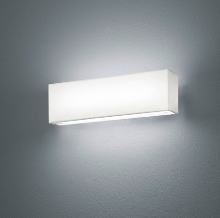 LUGANO Trio - nástenná LED lampa- 250mm - biely textil/nikel