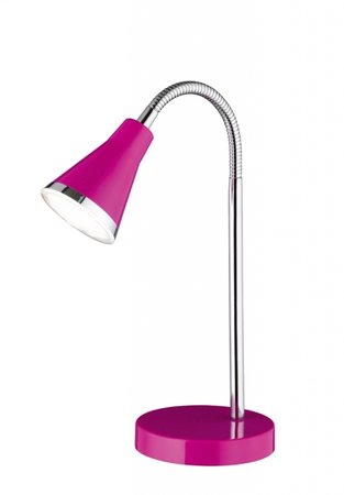 ARRAS Trio - stolná LED lampa - ružový plast - 470mm