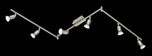 NIMES Trio - spot na strop - LED/GU10 - kov-nikel - 1500mm