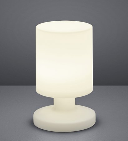LORA Trio - LED lampa exteriérová - USB - biely plast