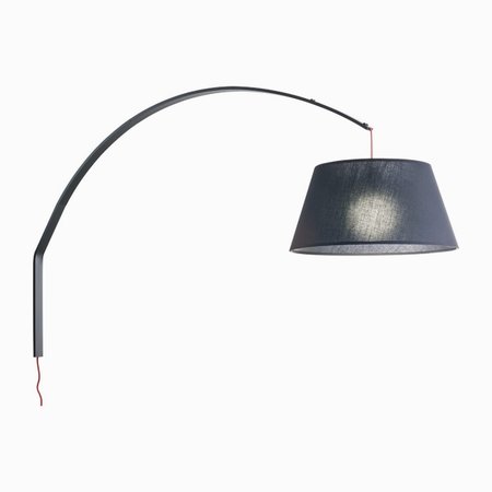 SWAP Redo - nástenná lampa - čierny kov/textil - 1464x937mm