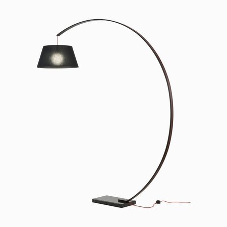 SWAP Redo - stojanová lampa - čierny kov/textil/mramor 