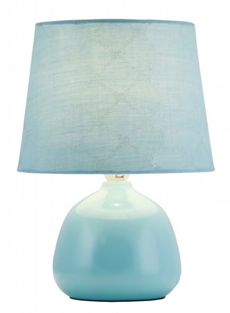 ELLIE Rabalux- lampa stolová - modrá keramika+textil - 260mm