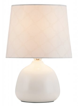 ELLIE Rabalux - lampa stolová- biela keramika+textil - 260mm