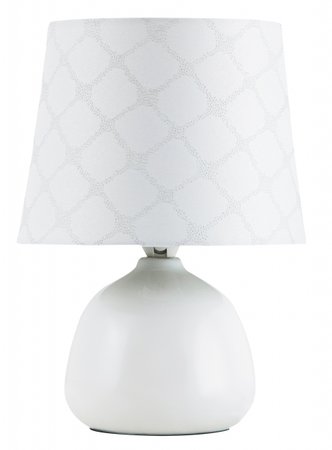 ELLIE Rabalux - lampa stolová- biela keramika+textil - 260mm