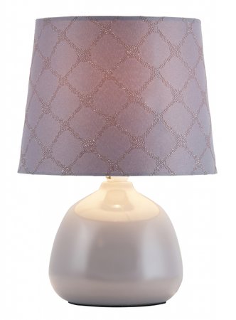 ELLIE Rabalux - lampa stolová - šedá keramika+textil - 260mm