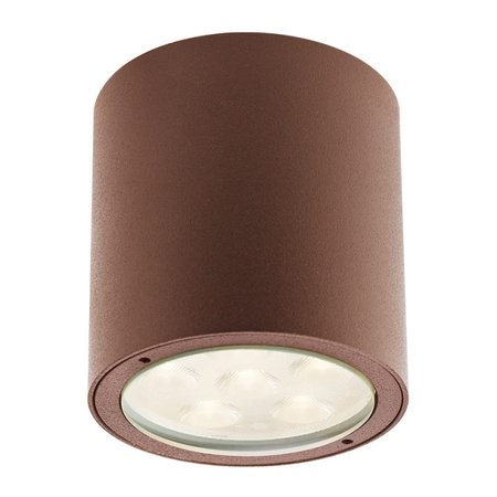 ROUND Redo - LED lampa stropná exteriérová- hrdzavohnedý kov
