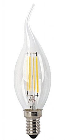 LED \"retro\" žiarovka filamentová- E14/4W/450lm - teplá biela